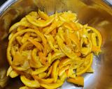 Foto del paso 3 de la receta: Dulce de cáscaras de naranja y durazno