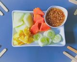 Foto langkah ke 9 dari resep Rujak Manis Buah.