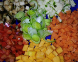 Foto del paso 1 de la receta: Espaguetis con pisto se verduras
