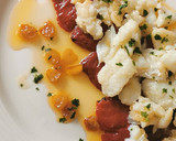 Foto del paso 5 de la receta: Migas de Bacalao confitadas con Piquillos caramelizados