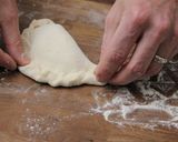 Töltött lángos (Panzerotti) recept fázis 13 fotója