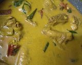 Gambar langkah 5 resipi Kukul Mas Curry Sri Lanka.