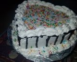 A picture of step 3 of Chocolate drip cake #cakedecorationchallenge.