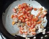 A picture of step 2 of Mushroom egg curry.