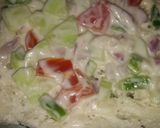 A picture of step 3 of Veg Mayonnaise sandwich.