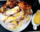A picture of step 5 of My jamaican Spiced Chicken with A Mango Sauce.😍.