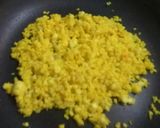 A picture of step 2 of Saffron peda.