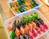 Foto langkah ke 4 dari resep Rainbow Gyoza Babi Udang Non Halal.