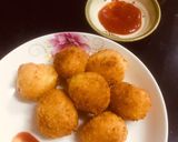 Hình bước làm 8 của món Trứng cút bọc khoai tây chiên xù
