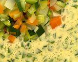 A picture of step 3 of Mini Quiches with Asparagus and Spring Vegetables.