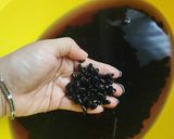 Hình bước làm 1 của món Xôi đậu đen