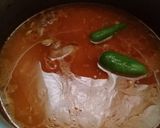 A picture of step 5 of Chicken Aloo Salan.
