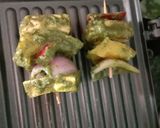 A picture of step 5 of Hariyali paneer Tikka.
