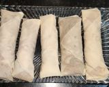 A picture of step 15 of Veg noodles spring rolls.