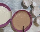 Foto langkah ke 2 dari resep Bolu Kukus Mekar Cokelat.
