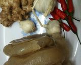 Hình bước làm 1 của món gân bò ngâm chua ngọt