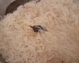 A picture of step 6 of Kerala style Nei choru (One pot meal ghee Rice).