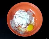 A picture of step 2 of Cheesy Chicken Fritters.