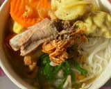 Hình bước làm 3 của món Hủ tiếu hoành thánh