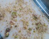 A picture of step 7 of Pista rice kheer.