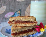 Foto del paso 5 de la receta: Alfajor de avena y manteca de maní en sartén🌼