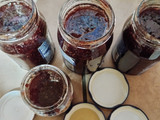 Mermelada de frutillas con azúcar