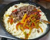 Pas rețetă Mac&cheese with peppers and sausages 4 fotografie