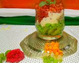 A picture of step 5 of Tri colour parfait.