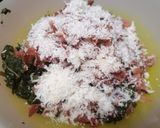 A picture of step 2 of Baked Spinach and Speck Frittata.