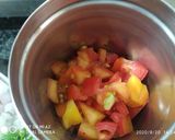 A picture of step 1 of Mutton Keema.