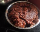 A picture of step 4 of Gajar halwa swiss roll.