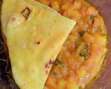 A picture of step 4 of Patira and Irish soup.