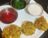 A picture of step 4 of Bhaji vada.