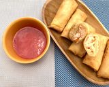 Foto langkah ke 9 dari resep Lumpia Udang Ayam (Snack MPASI 1Y+).