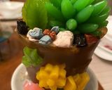 Hình bước làm 2 của món Rau câu Easter và chậu hoa xương rồng 🌵