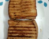 A picture of step 9 of Three layered cheese grilled sandwich.