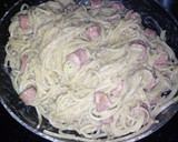 Foto del paso 13 de la receta: Spaghetti hotdog con nata y queso🤤🍝🌭🧀