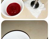 A picture of step 2 of Double berry cheesecake (raspberry+blueberry).