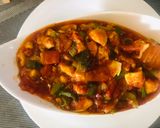 A picture of step 3 of Peri peri Manchurian.