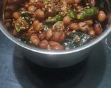 A picture of step 6 of Gawar (Cluster beans) Thecha.