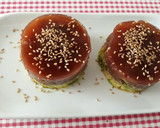 Foto del paso 7 de la receta: Tartar de atún y aguacate con gelatina de tomate