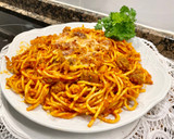 Foto del paso 10 de la receta: Spaghetti con pisto y salchichas tipo criollo