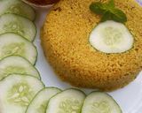 A picture of step 2 of Fried couscous with cabbage sauce.