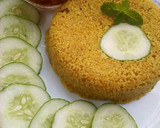 A picture of step 2 of Fried couscous with cabbage sauce.