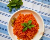 عکس مرحله 3 از دستور کته گوجه فرنگی با ریحان 🌱🍅