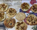 A picture of step 6 of Barazek (Pistachios and sesame cookies).