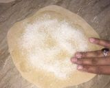 A picture of step 3 of Mettha parhatha 🥰🥰🥰.