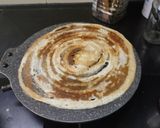 A picture of step 1 of #RSC#Plain dosa with chutney,capsicum sambar,and gun powder..