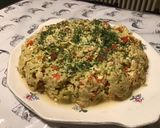 Une image de l'étape 12 de Flan de courgettes blanches aux poivrons rouges, fromage frais et herbes aromatiques.