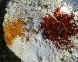 A picture of step 1 of Namkeen Boondi.